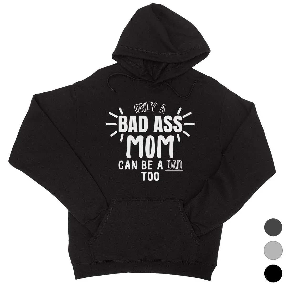 Bad Ass Mom Hoodie Mother's Day Unisex Pullover Hooded Sweatshirt