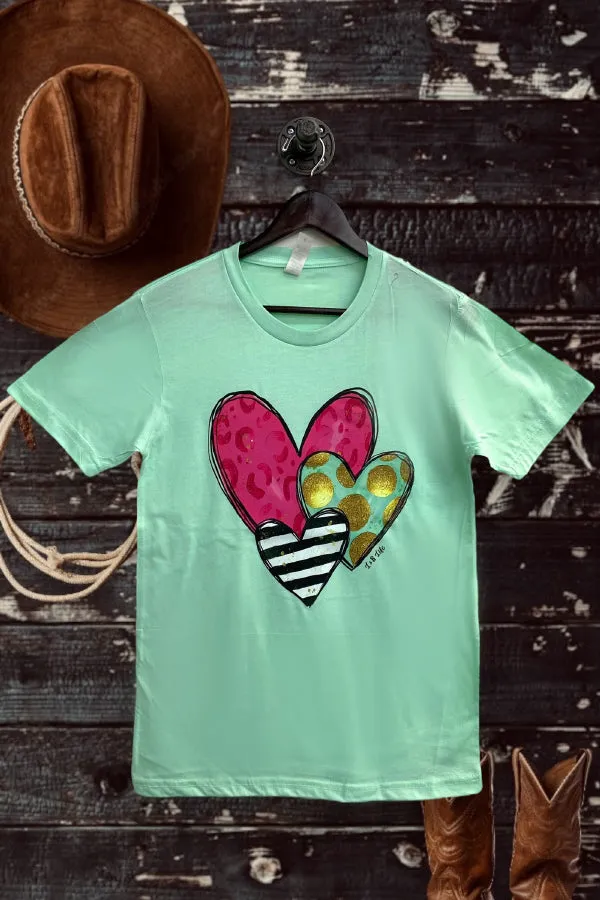 BC DTF 3 HEARTS - MINT