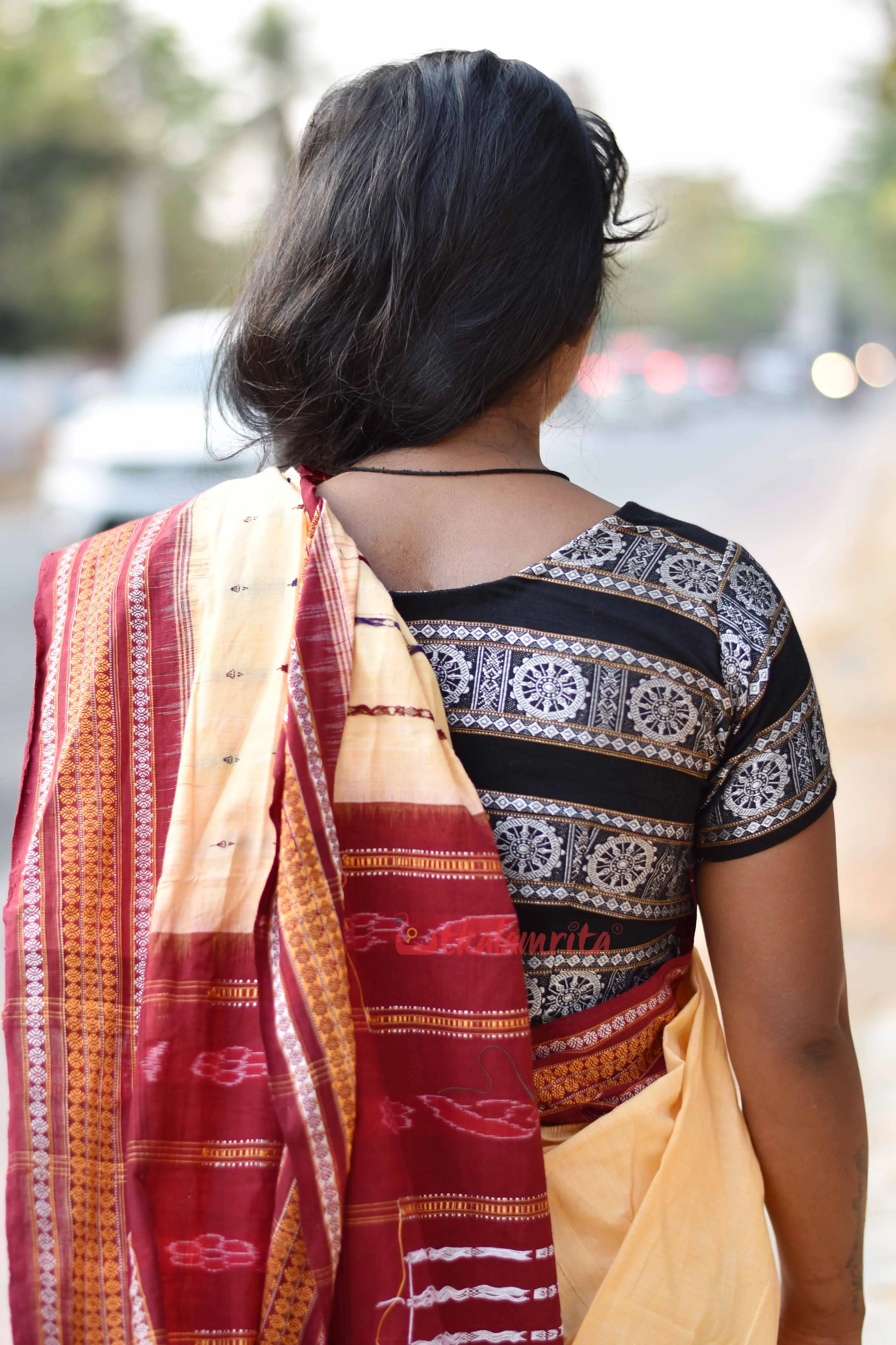 Black Konark Chakra (Blouse)