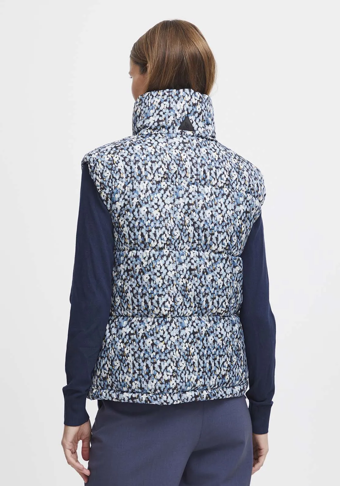 Bomilla Waistcoat - Dusty Blue Flower Mix