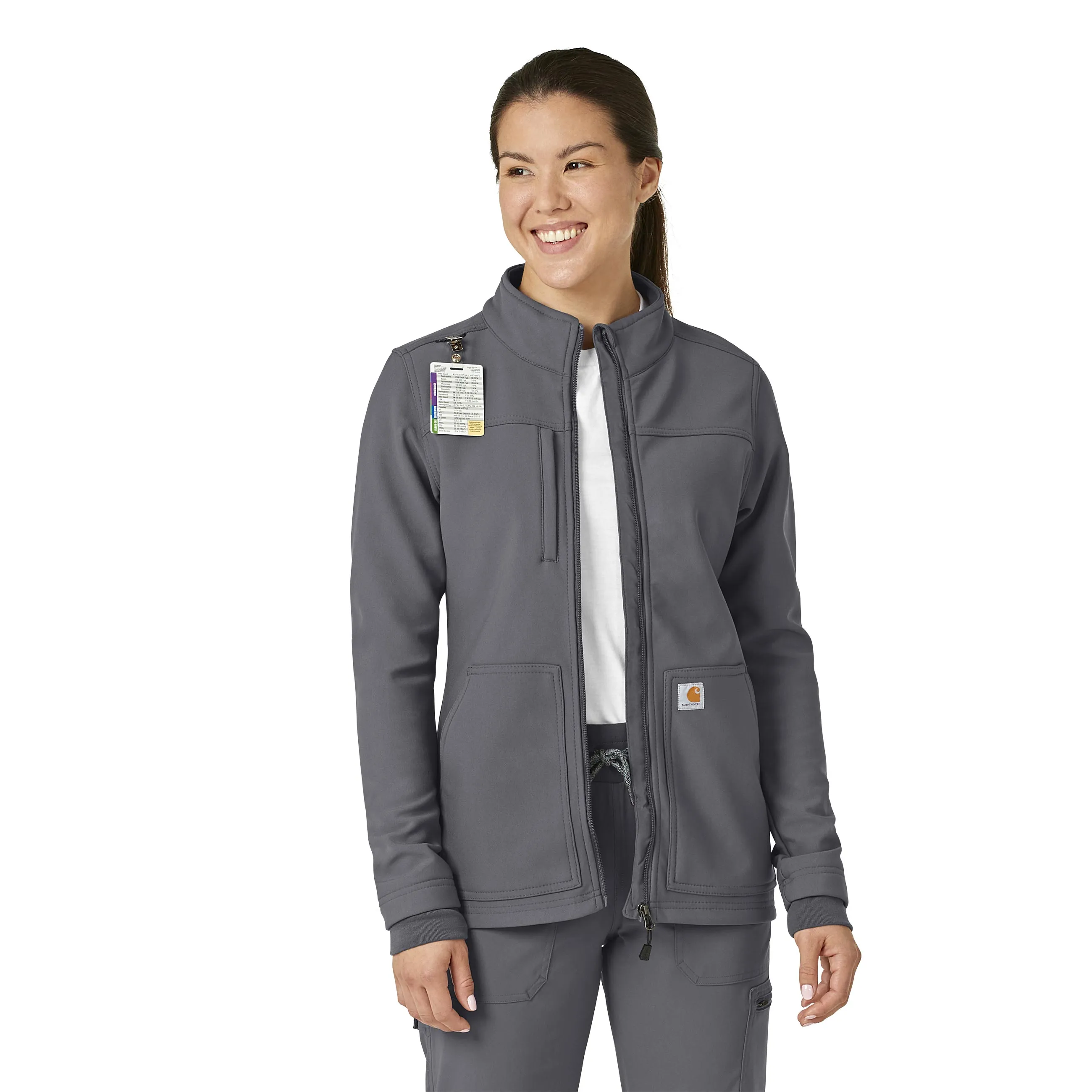 Carhartt Rugged Flex Women's Bonded Fleece Jacket - Pewter