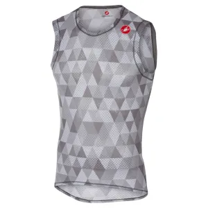 Castelli Pro Mesh Sleeveless Summer Baselayer - White Grey