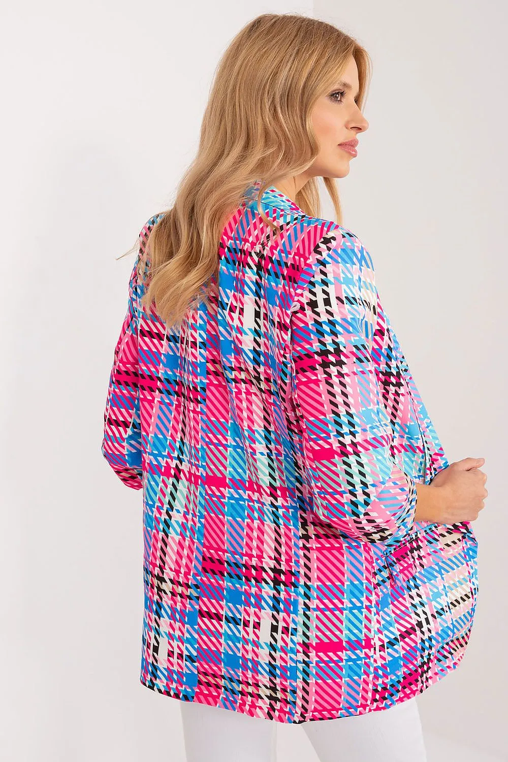 Cheerful Checkered Summer Blazer