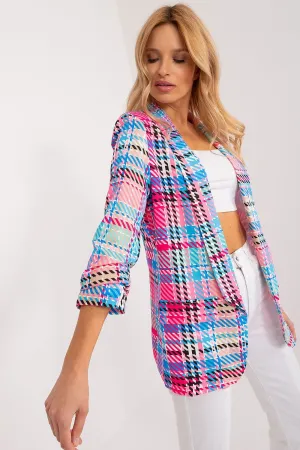 Cheerful Checkered Summer Blazer