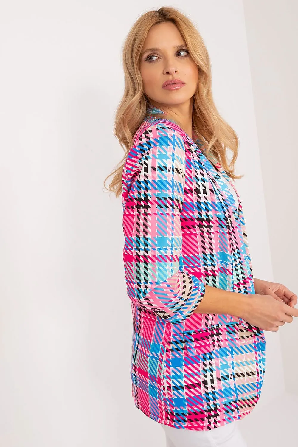 Cheerful Checkered Summer Blazer