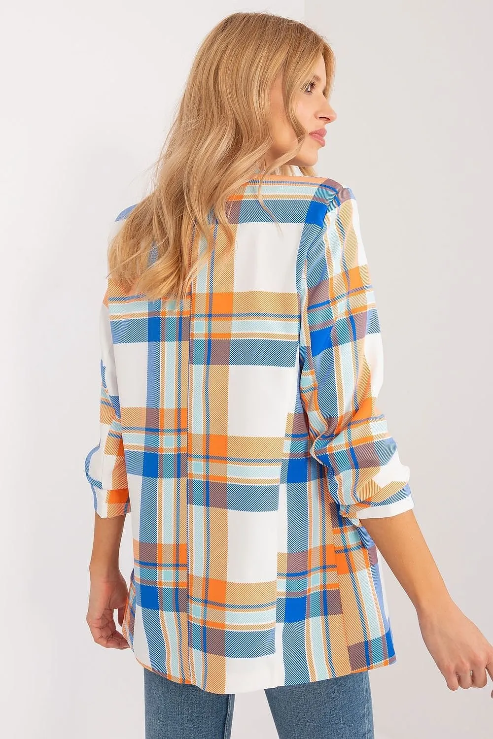 Cheerful Checkered Summer Blazer