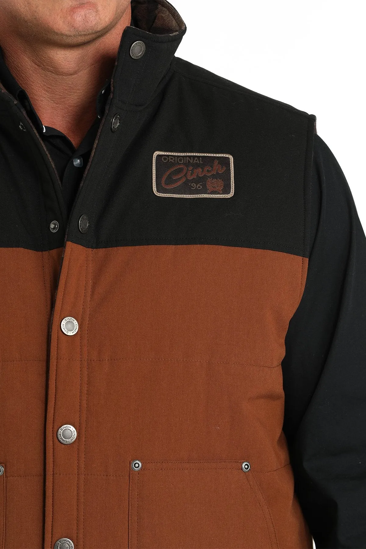 Cinch Reversible Quilted Men's Brown/Black Vest