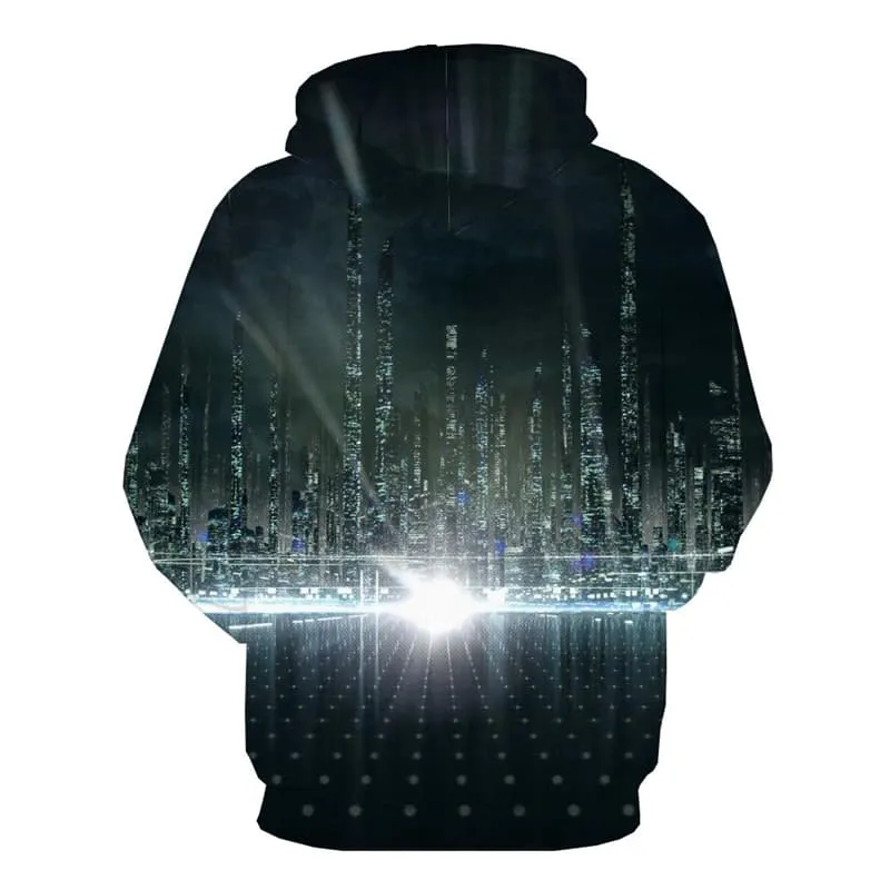 City Sweatshirts men Aurora Hooded Casual Black Hoody Anime Unisex Hip Hop