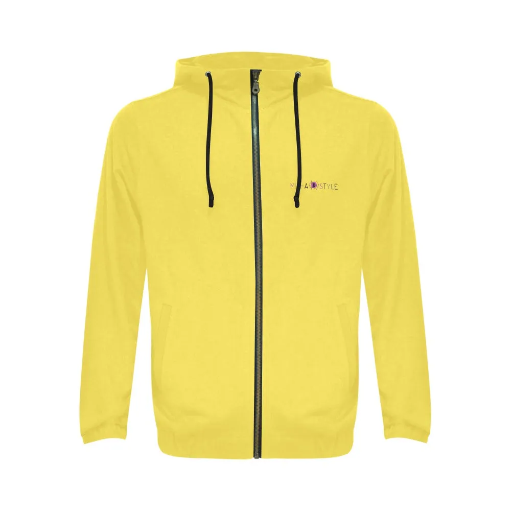 Classic Zip Yellow Hoodie