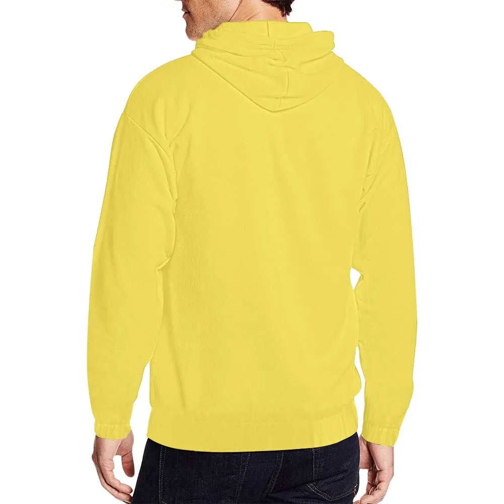 Classic Zip Yellow Hoodie