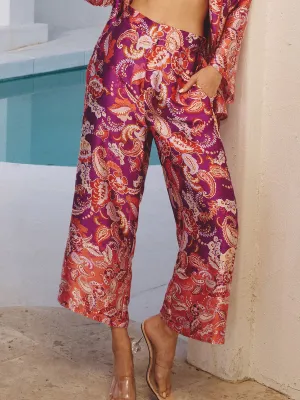 Dress Forum Paisley Print Crop Pant - Brands We Love