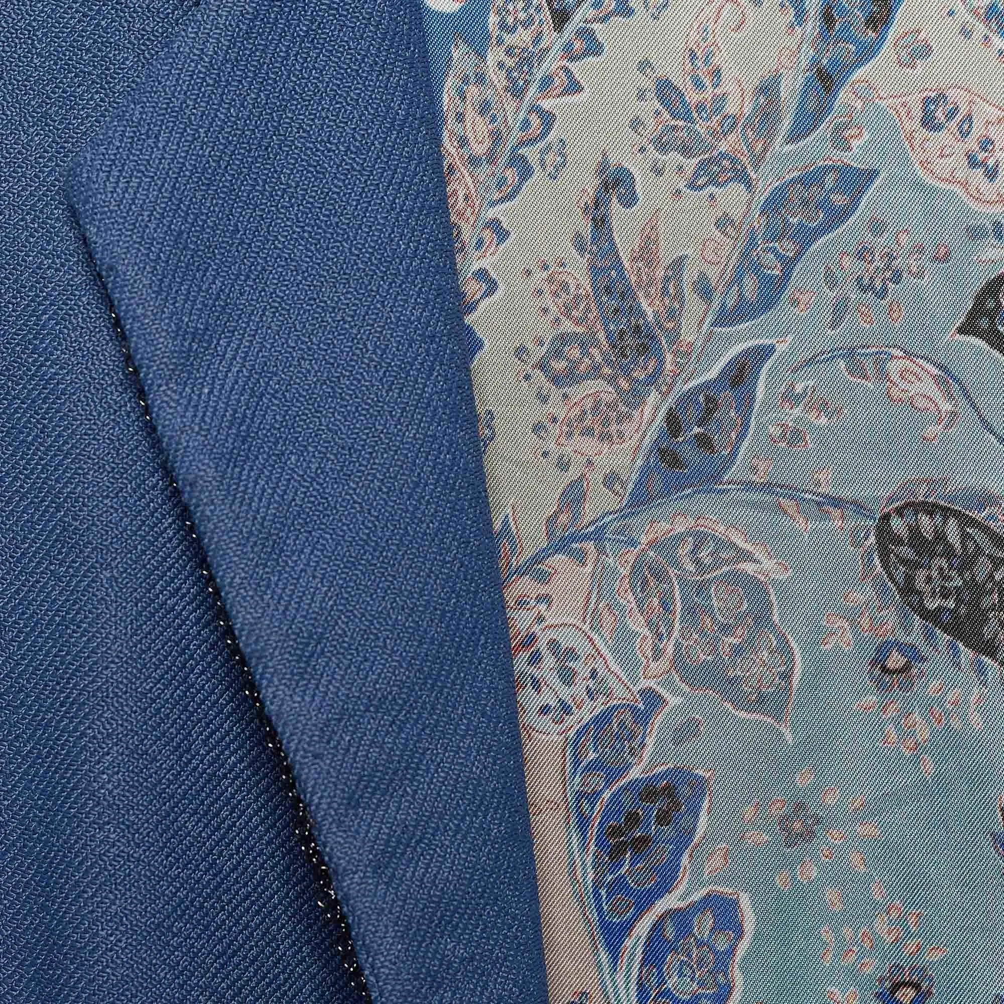 ETRO New Womens Blue Open Vest Chain Detail