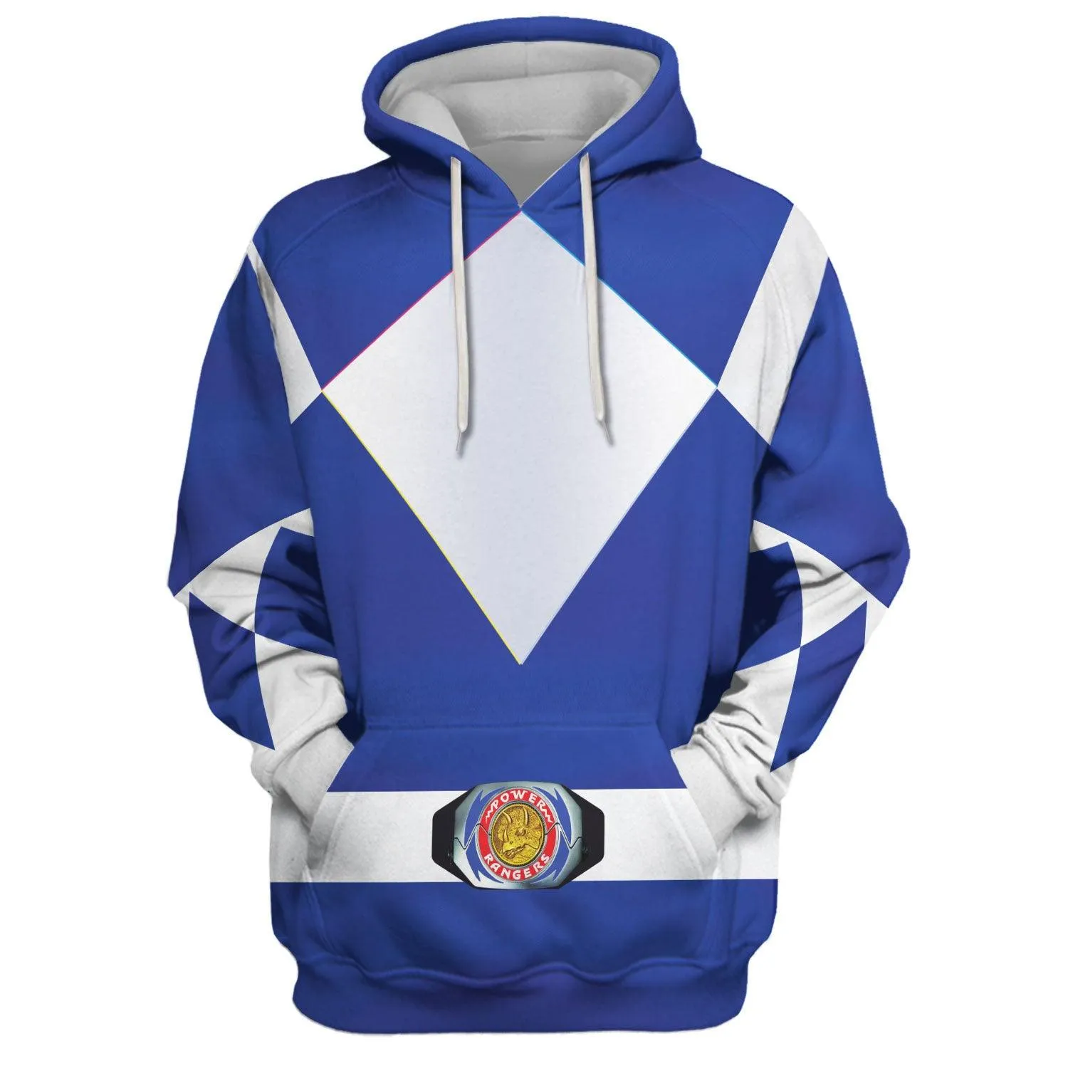 Gearhomie Unisex Tracksuit Hoodies Blue Power Ranger 3D Costumes