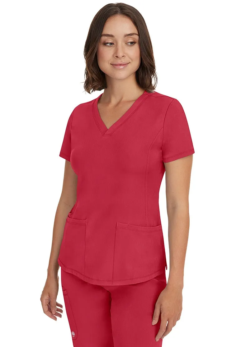 HH Works Women's Scrub Set Monica Top & Tall Rebecca Pant | Red