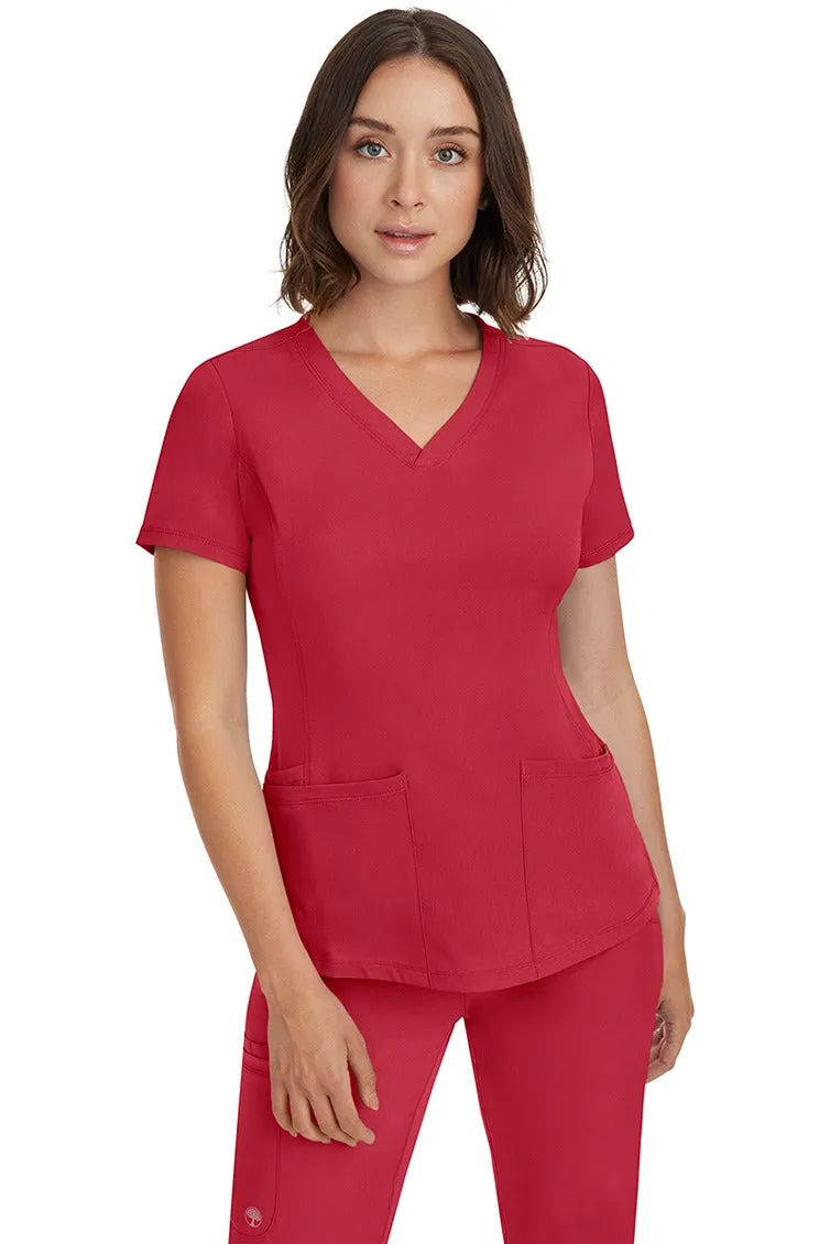 HH Works Women's Scrub Set Monica Top & Tall Rebecca Pant | Red