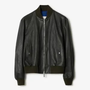 Men's Genuine Leather Bomber Jacket MZ01