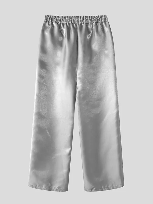 Mens Sparkle Solid Color Long Pant SKUK74906