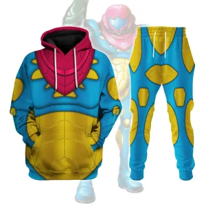 Metroid Fusion Hoodies Sweatshirt T-shirt Hawaiian Tracksuit