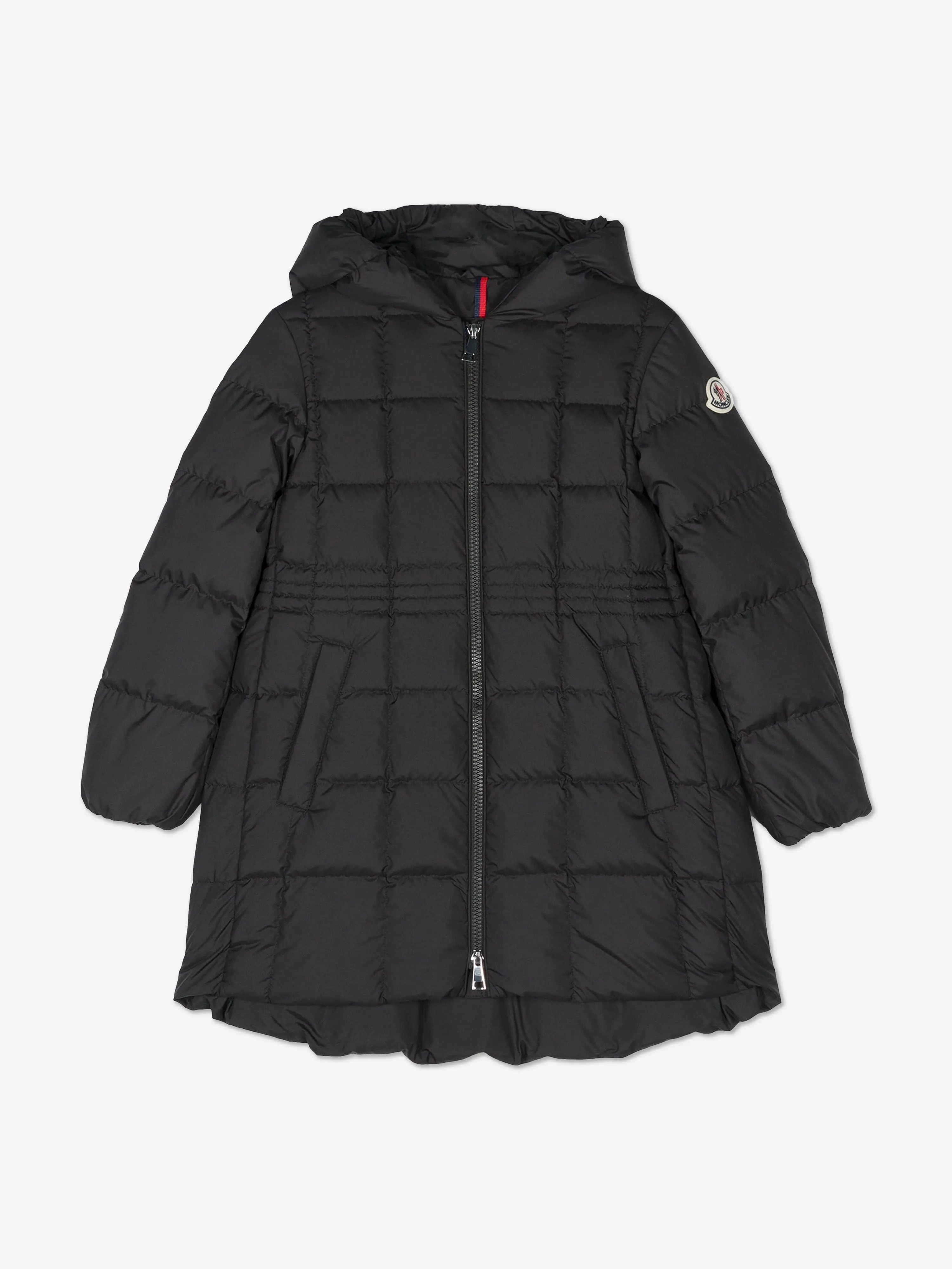 Moncler Enfant Girls Down Padded Arina Long Parka in Black