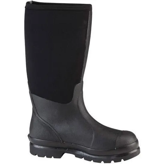 Muck Men's Chore Tall 17" WP Rubber Work Boot - Black - CHH-000A