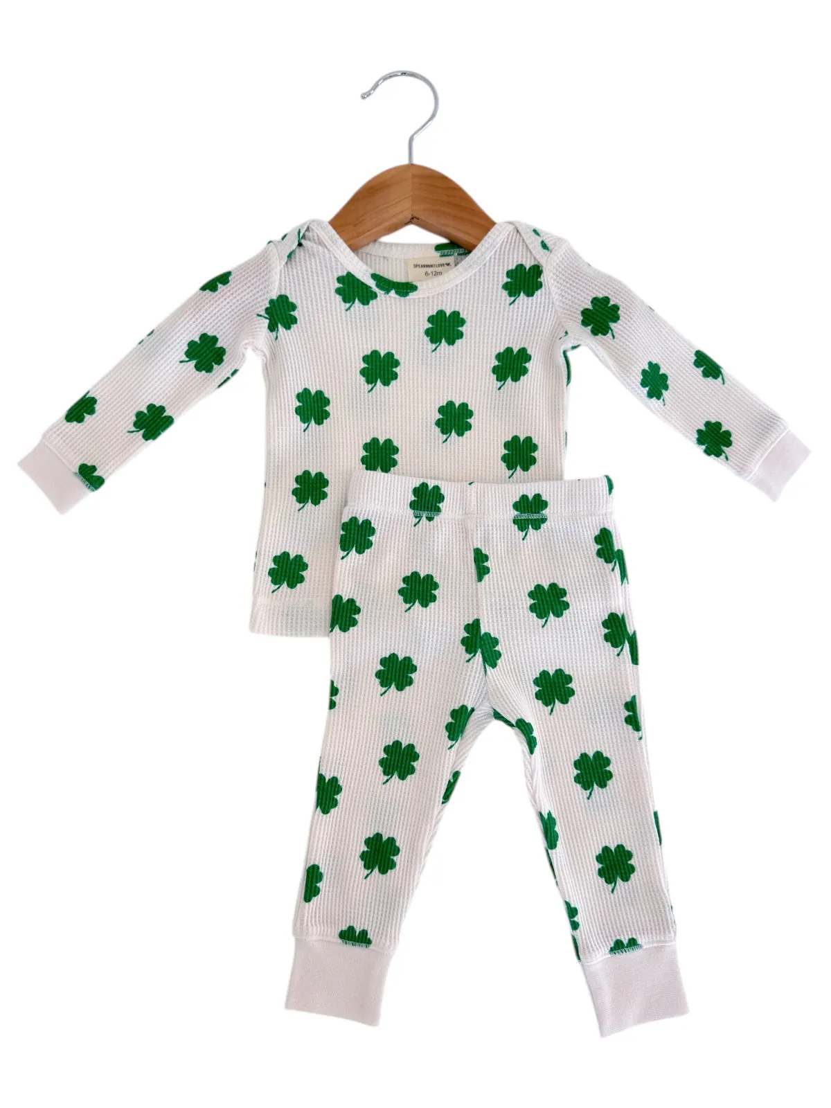 Organic Waffle 2-Piece Set, Clover