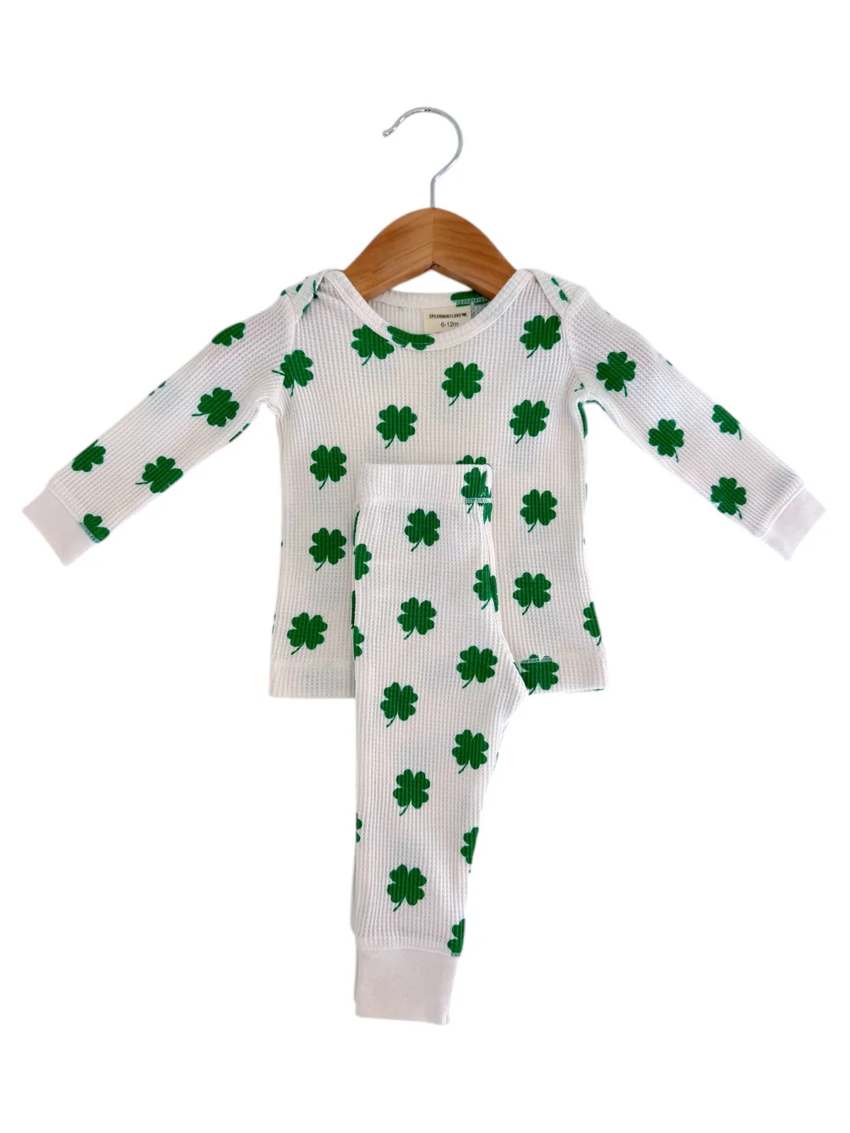 Organic Waffle 2-Piece Set, Clover