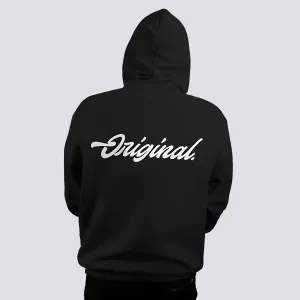 Original Relaxed Fit Black Hoodie For Men By DemonWear