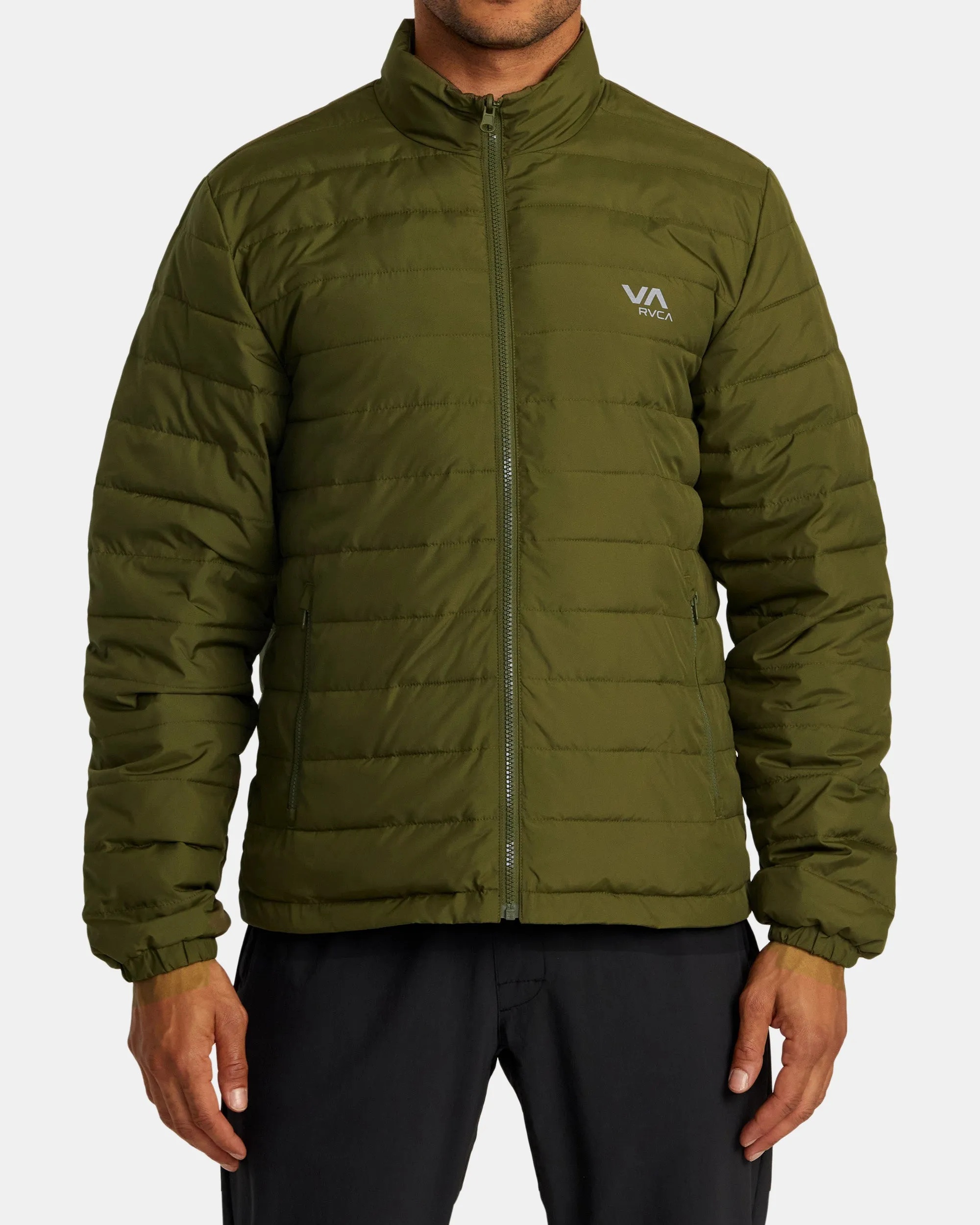 Reversible Puffer Jacket - Olive