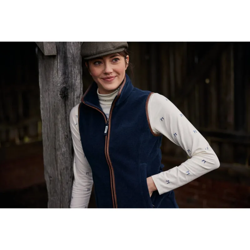 Schoffel Malham Rollneck Ladies Long Sleeve Top - Vintage Navy Hare