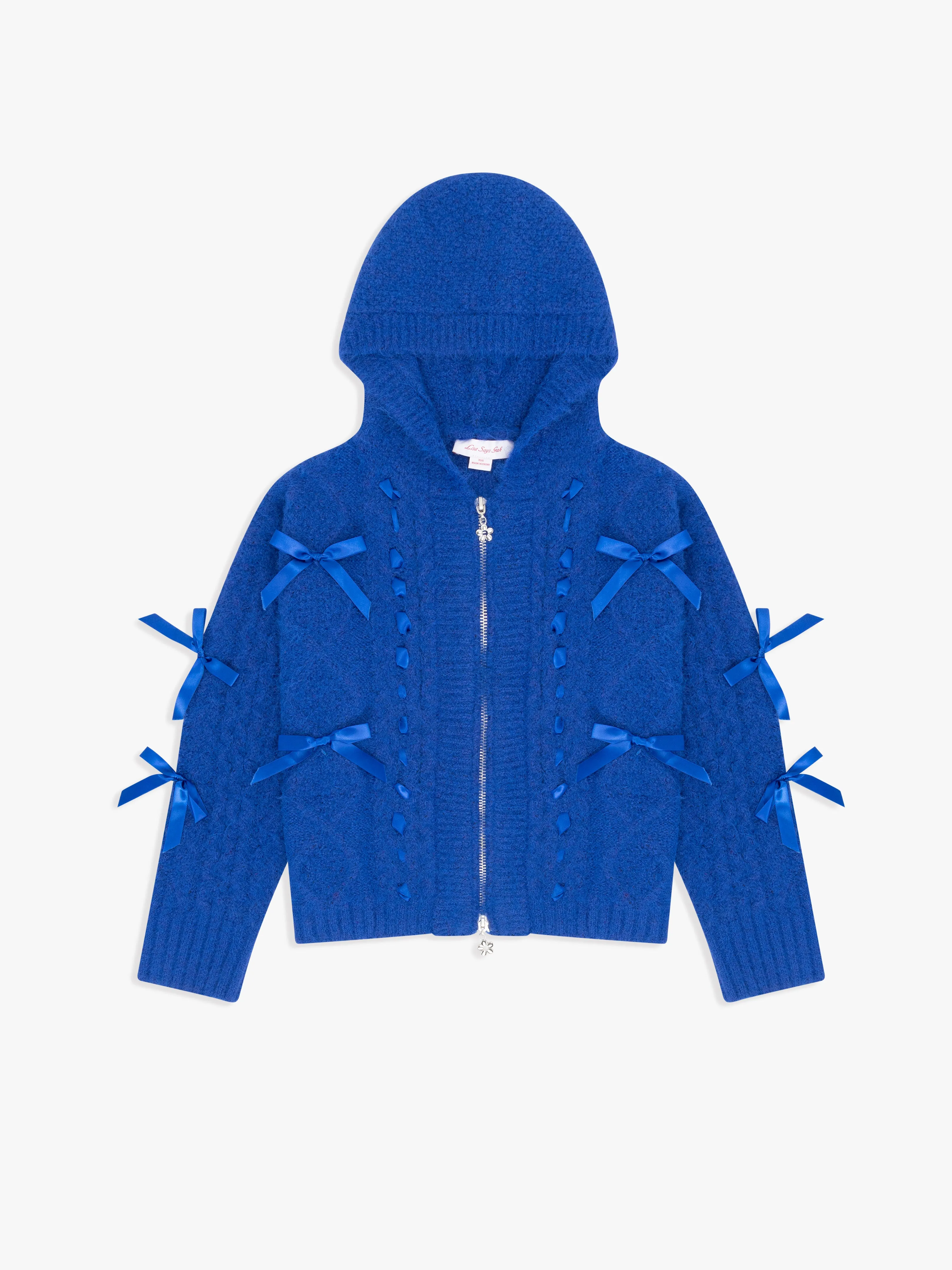 Shelby Bow Zip Up - Cobalt