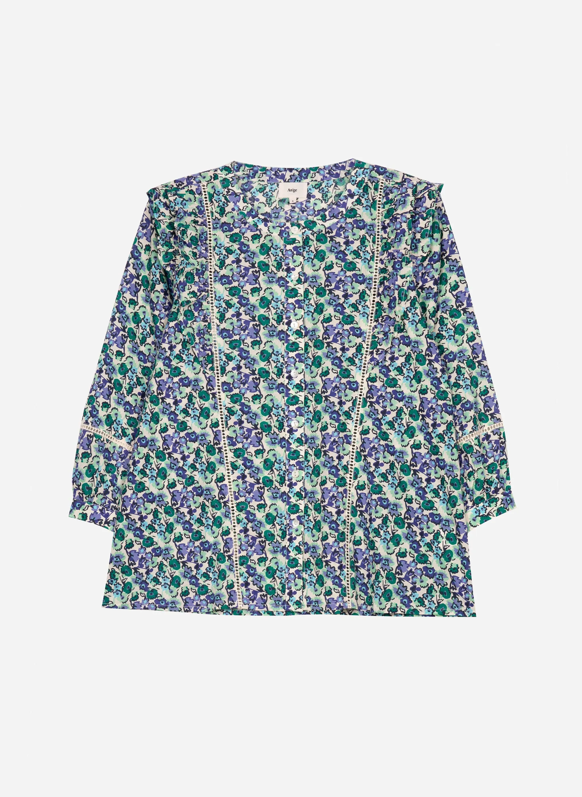 Solena Cotton Blouse: Mint