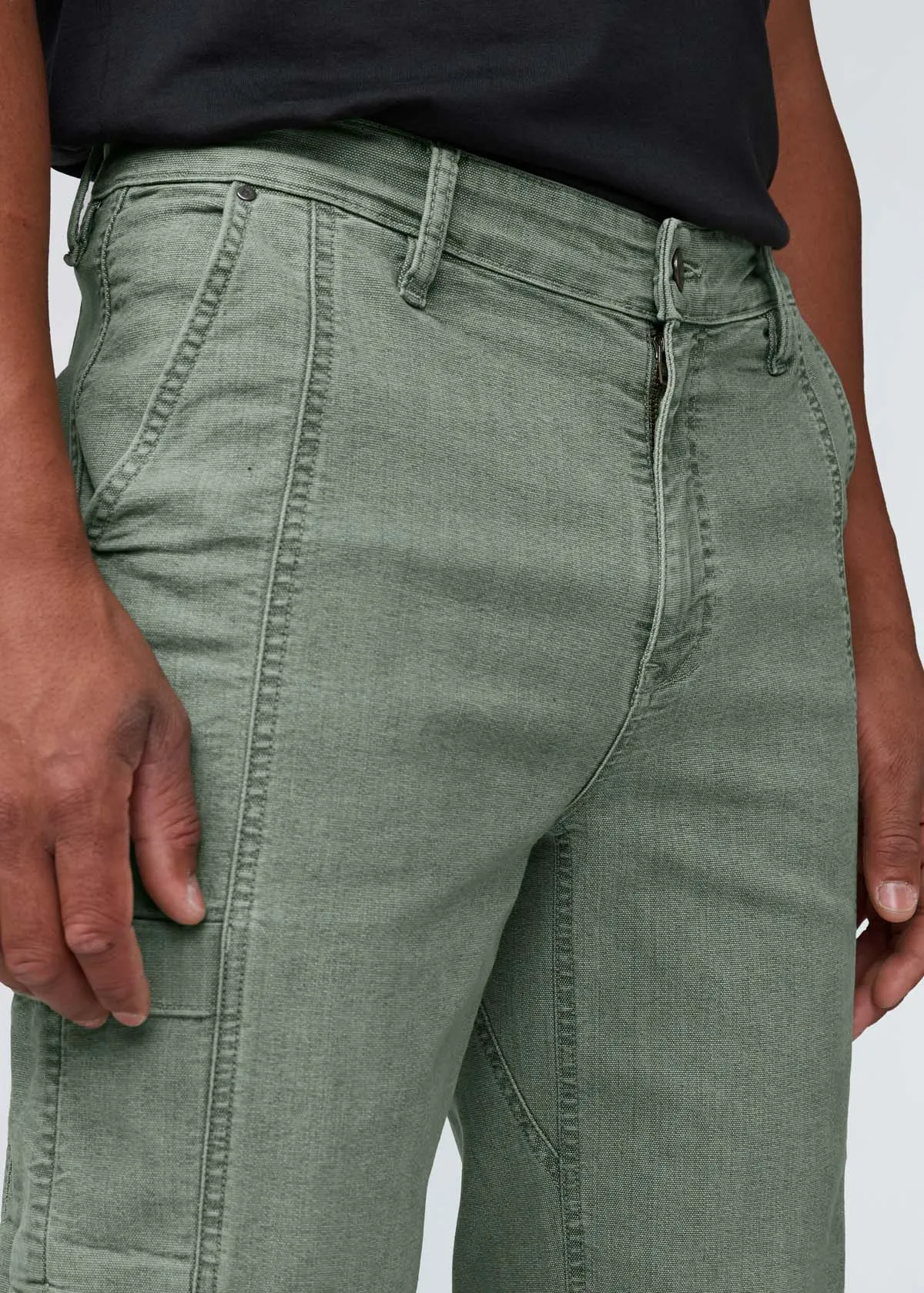 Stretch Canvas 7 Pocket Pant - Pine