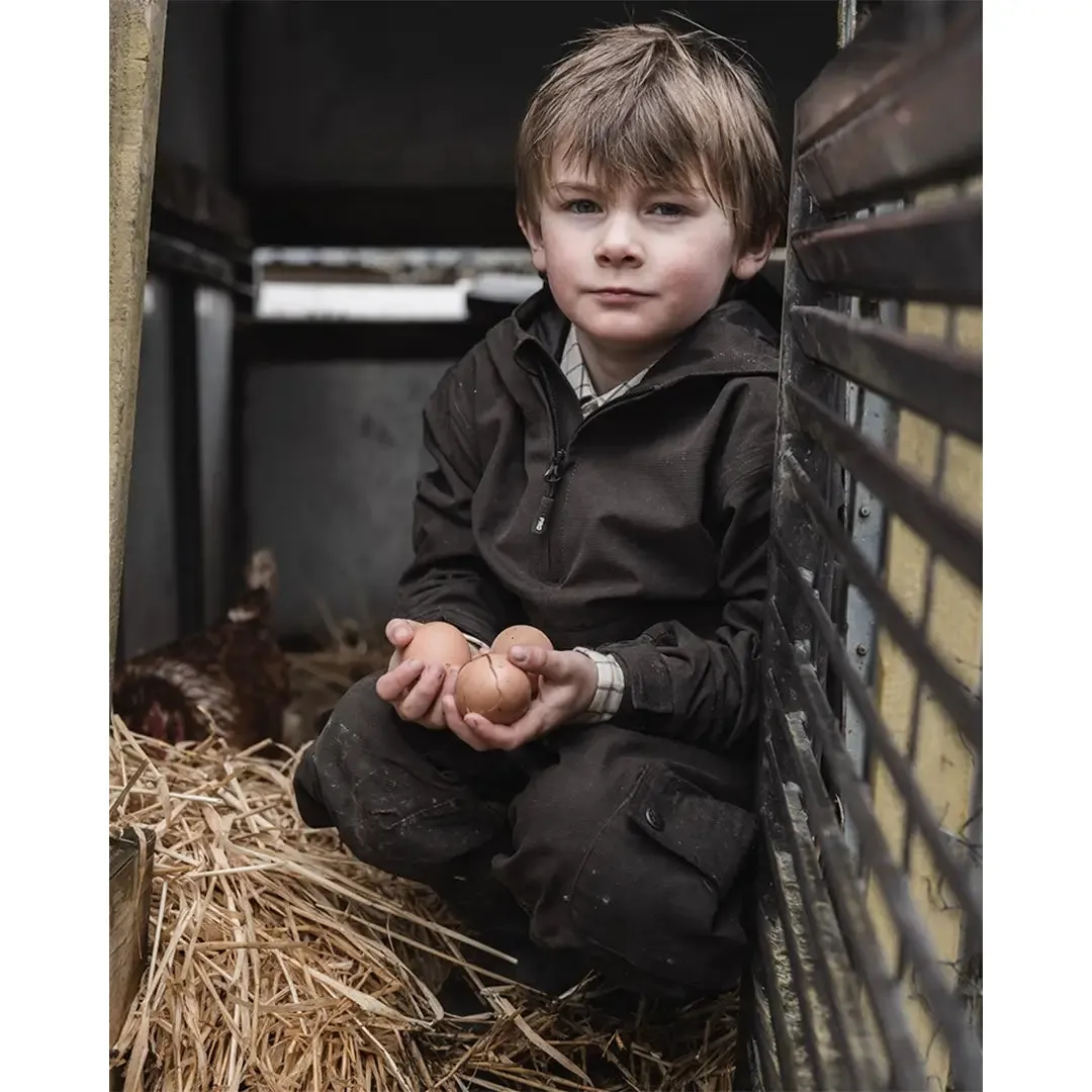 Struther Junior W/P Smock Jacket - Green by Hoggs of Fife