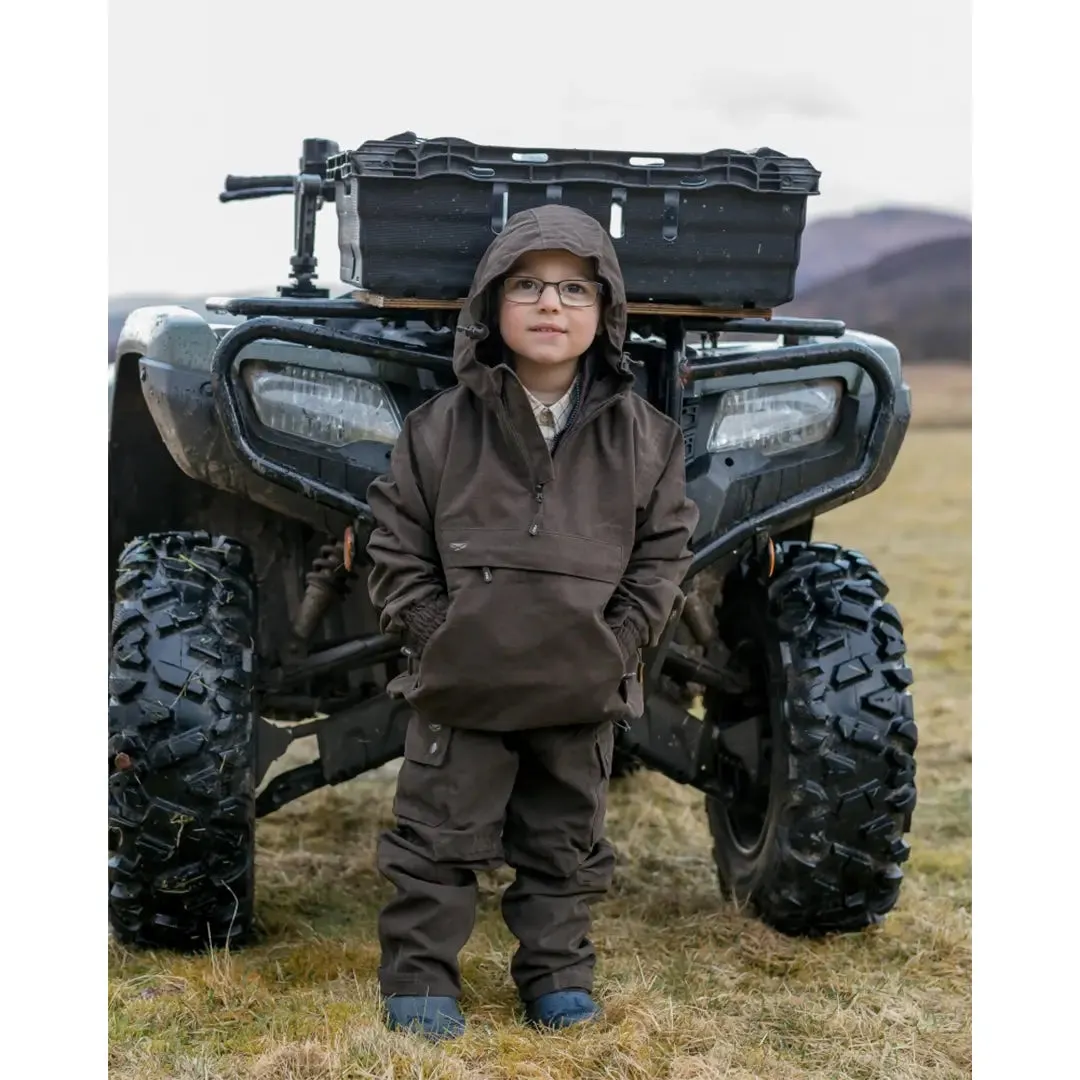 Struther Junior W/P Smock Jacket - Green by Hoggs of Fife