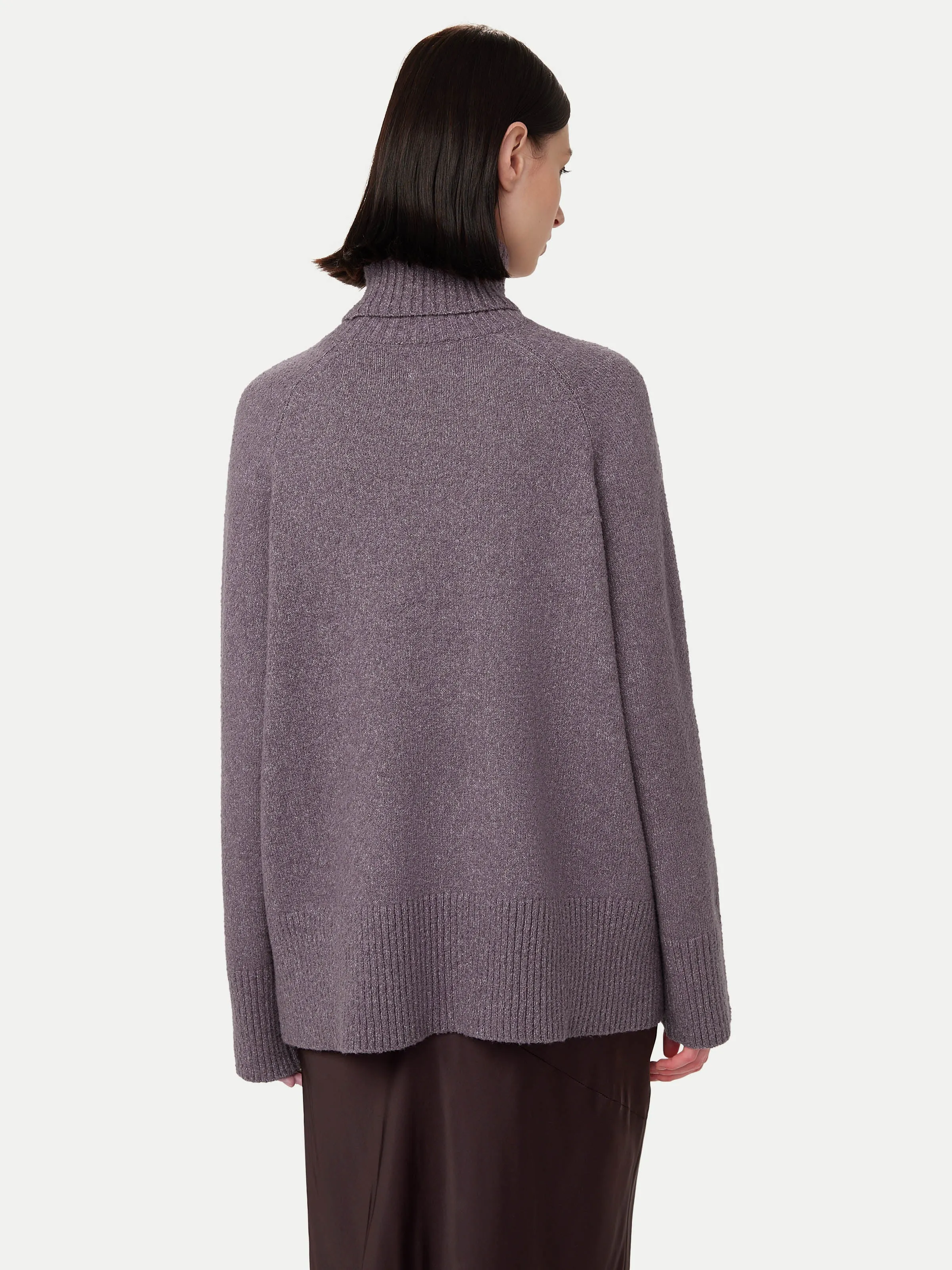 The Seawool® Turtleneck in Purple