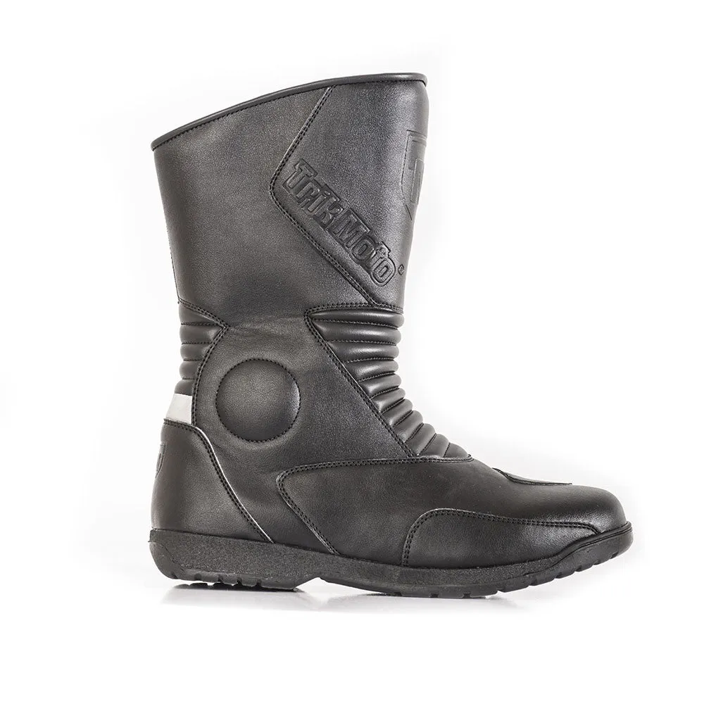 Trik Moto M160 Waterproof Leather Touring Boots - Black