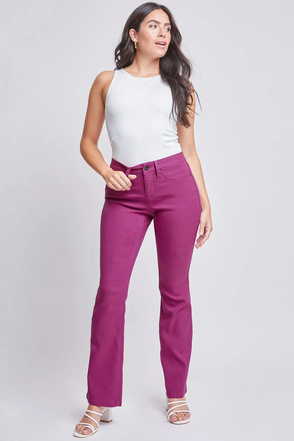 Women's Hyperstretch Bootcut Pants, Dark Ruby