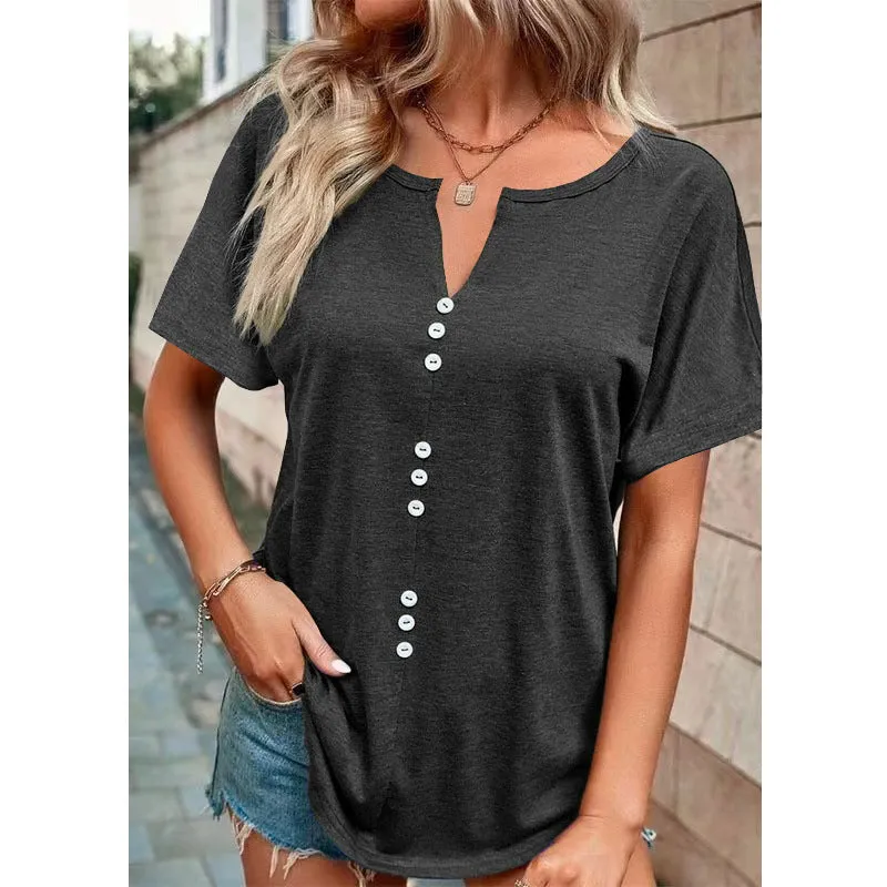 Women's Solid Color Soft Fashion Small Sleeve Blouses