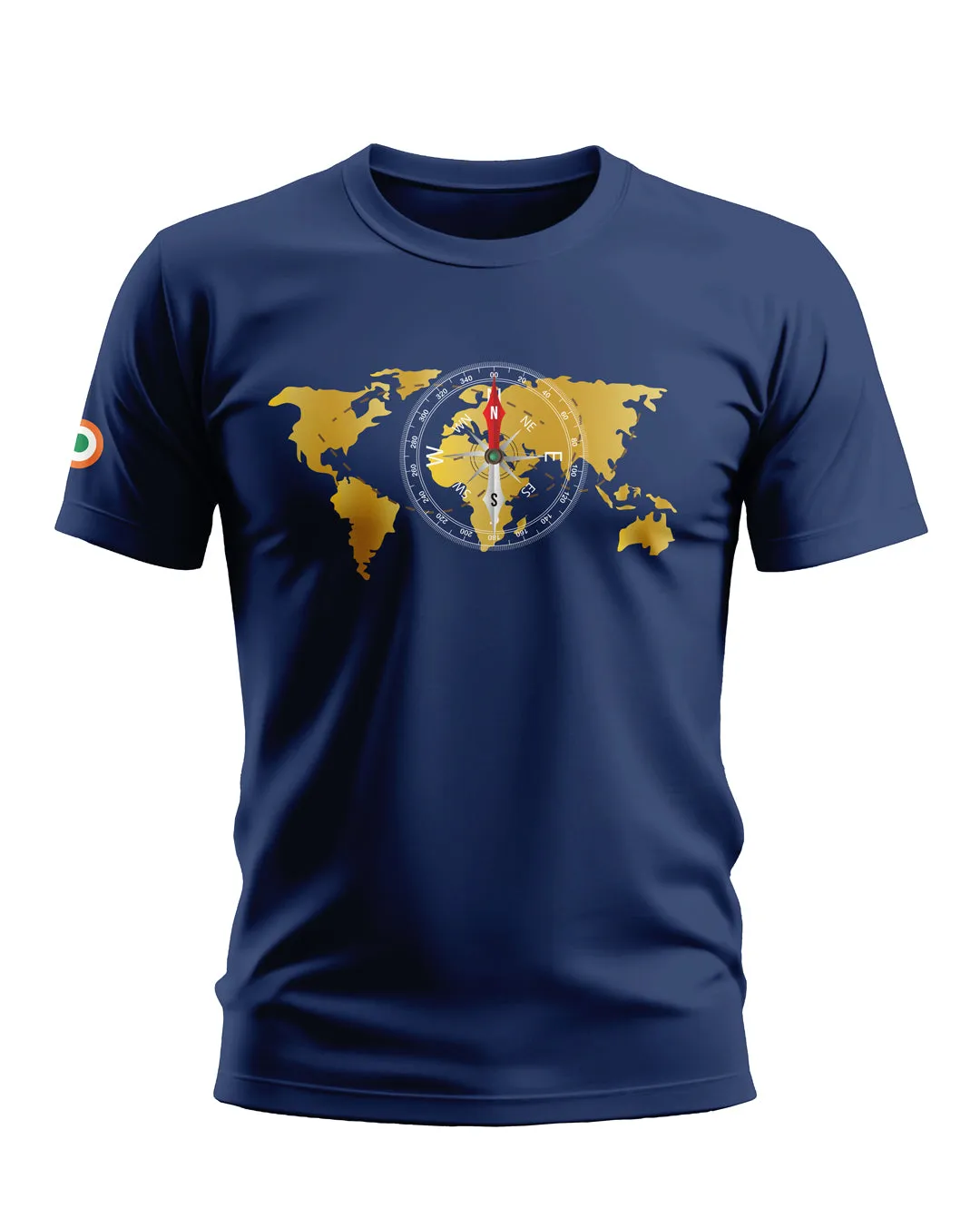 World Map Compass Soft Cotton T-shirt