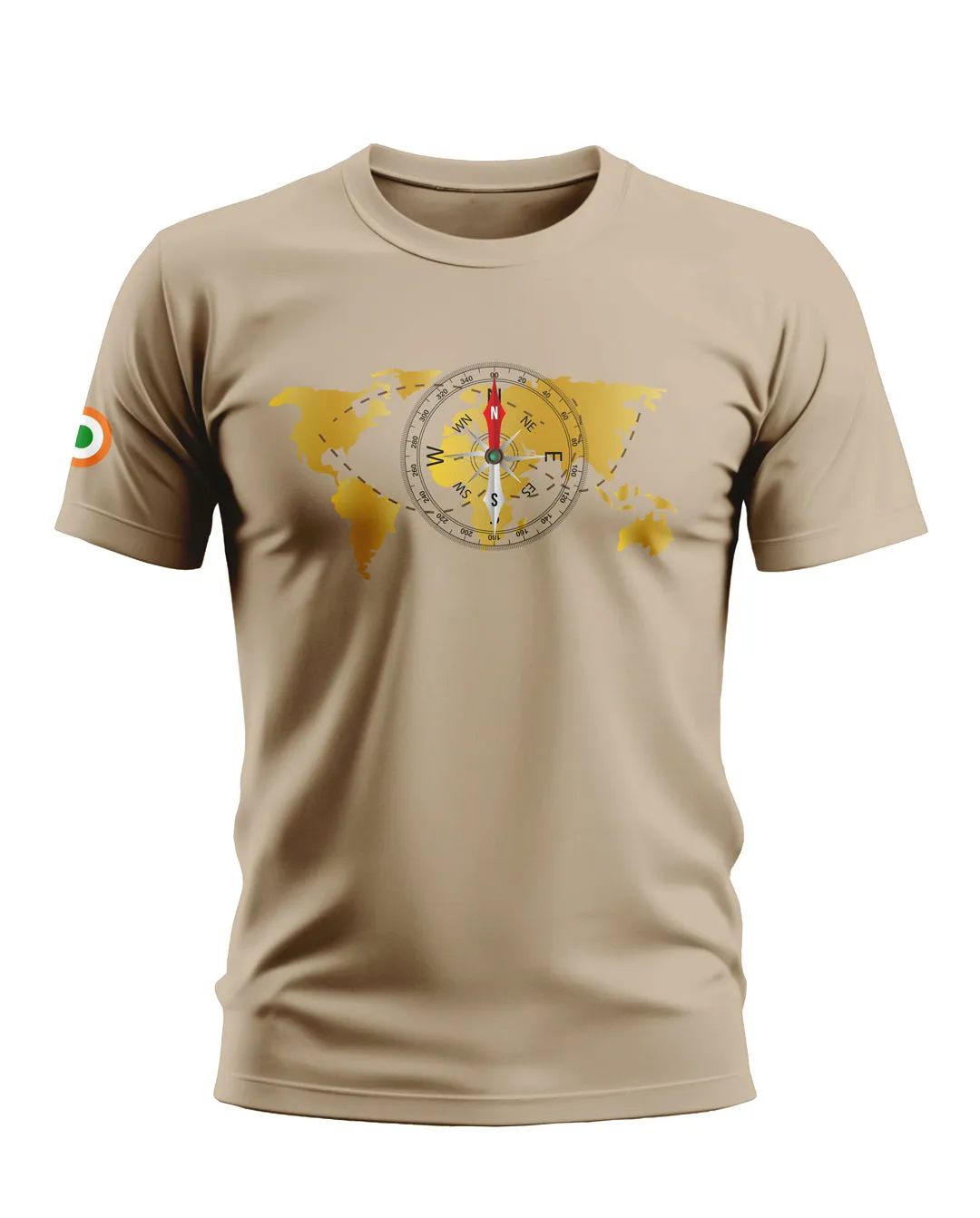 World Map Compass Soft Cotton T-shirt